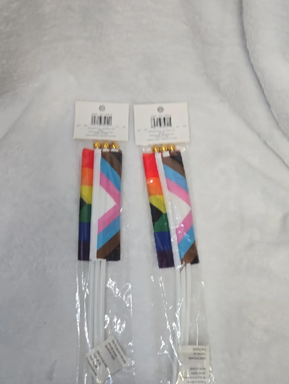 ☀️Nwt! 2 Pk Of 3 Celebrate It Rainbow Progress Mini Flags - Multicolor Set